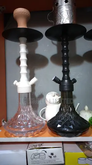Shisha Pot Black and White
