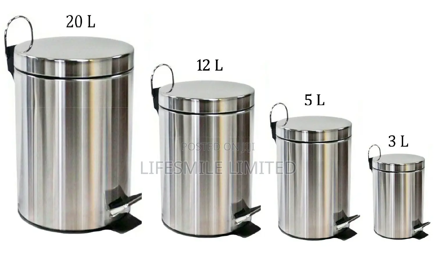 3litres Stainless Pedal Bin
