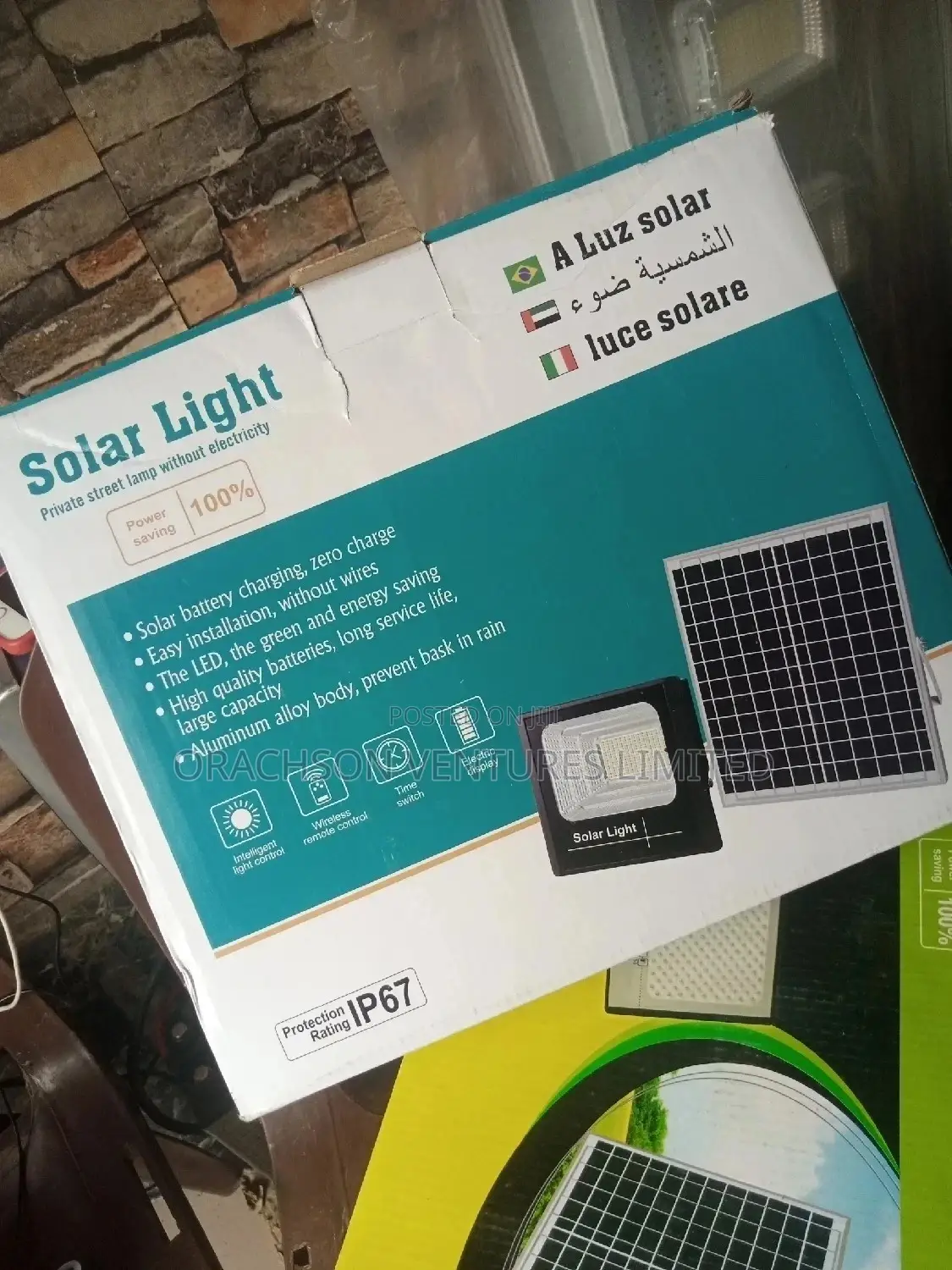 Floodlight With Solar Panels 200watts