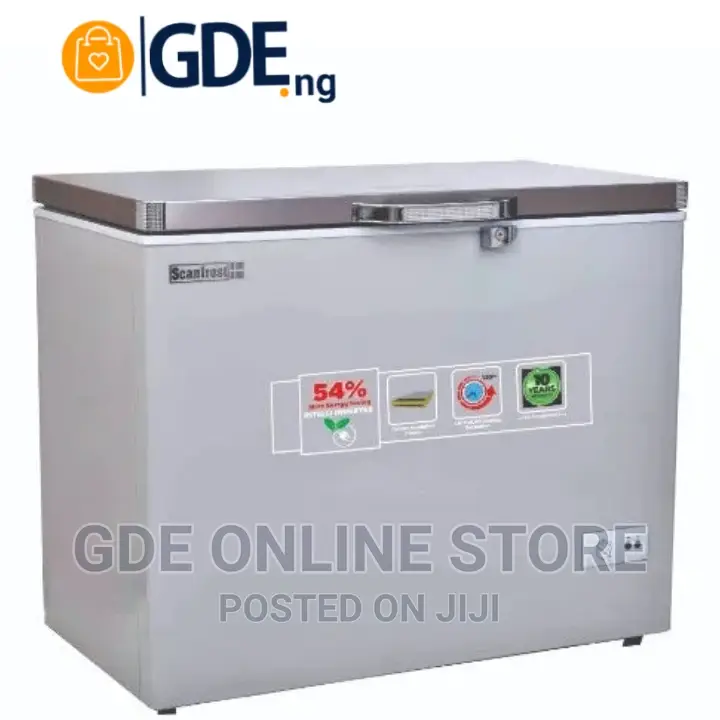 Scanfrost Freezer 250L SD Inv Silver Sfl250inv