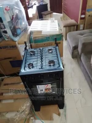 Scanfrost 4burner Gas Cooker Ck500b(Black)