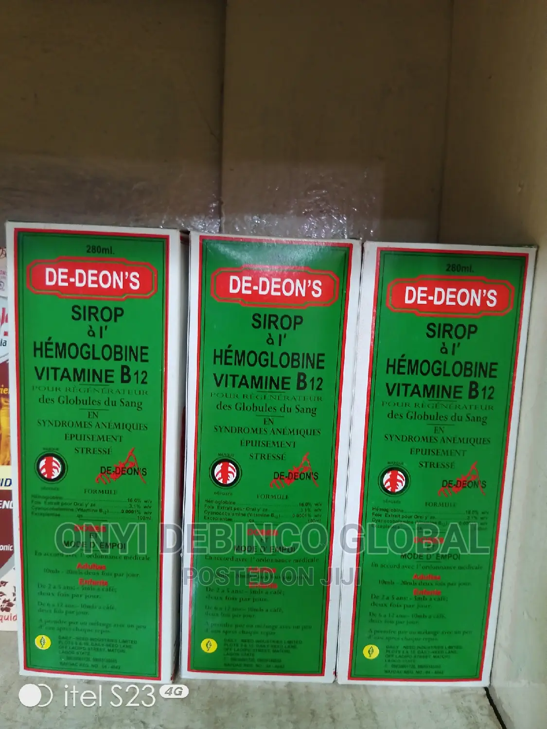 De-Deon's Hemoglobin Syrup 280ml