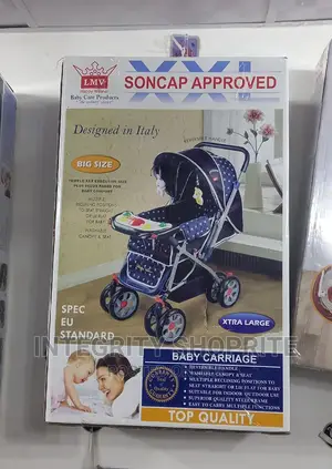 LMV High Grade 3 in 1 Baby Stroller Trolley Set