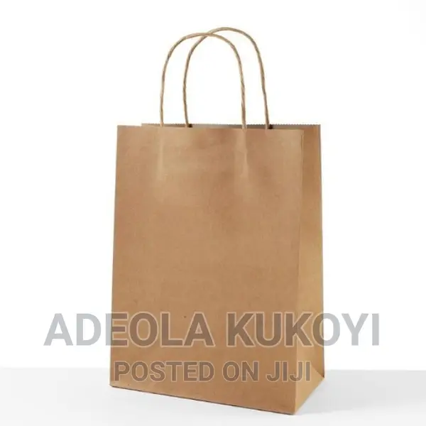 50 Pieces Of Kraft Paper Bag With Handle in Lagos Island (Eko
