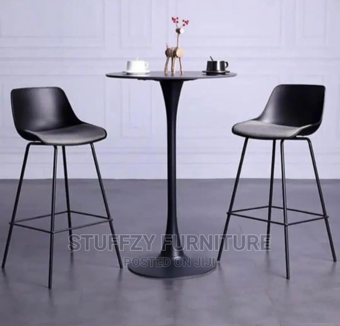 Stuffzy High Bar Stools Table With 2 Chairs