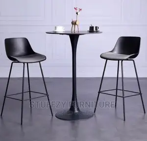 Stuffzy High Bar Stools Table With 2 Chairs