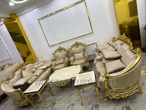 Modern Luxury Turkish Sofa Chair With Table and Side Stools
