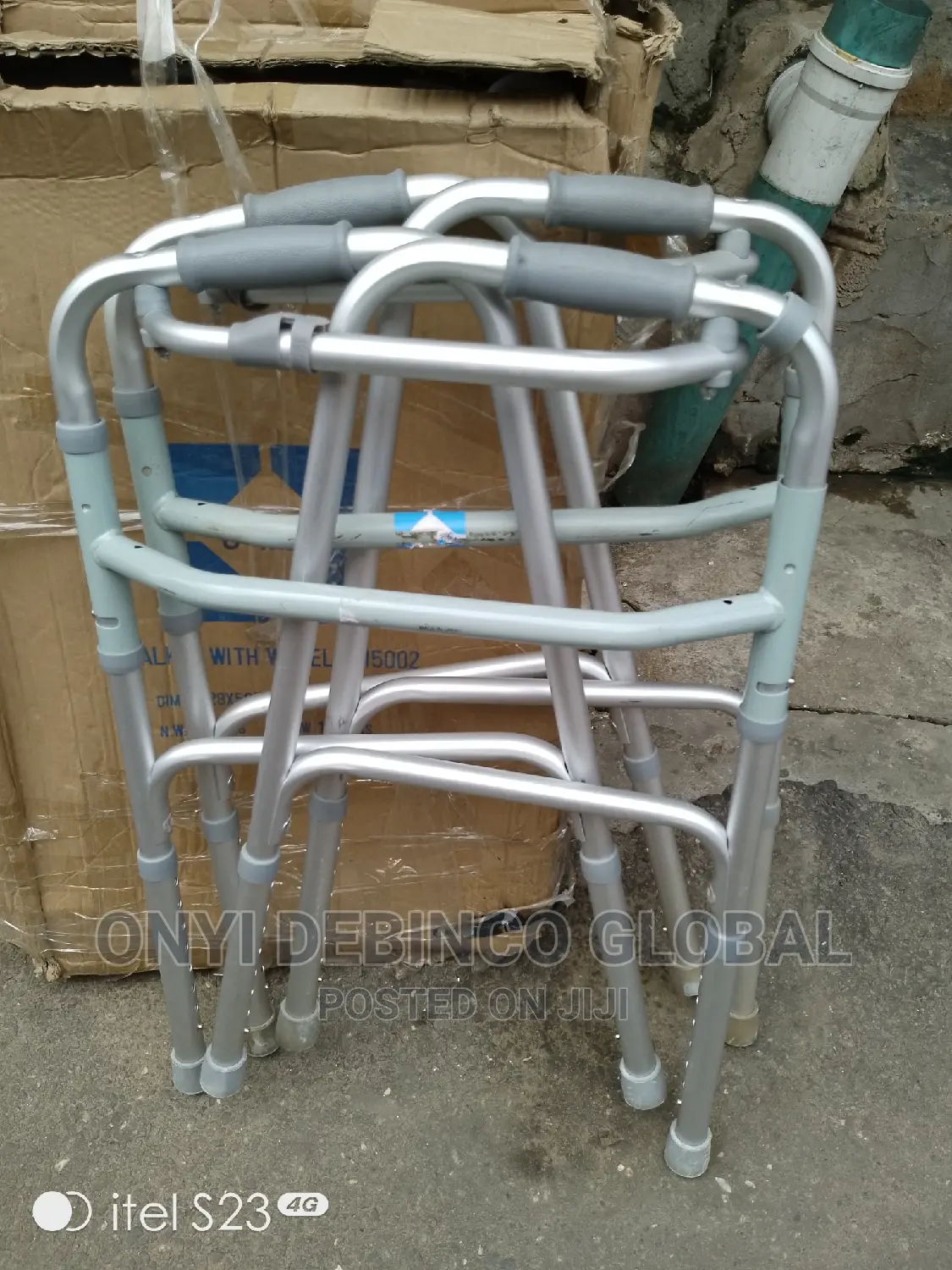 Balanced Walking Aid Frame, Foldable With Wheels