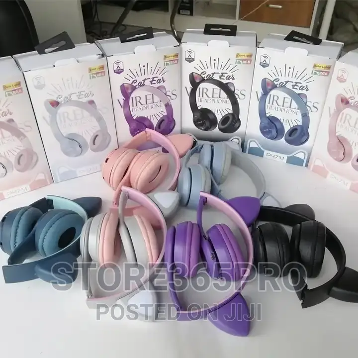 Cat Headset Bluetooth Wireless Cat Headphones