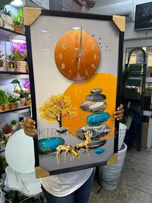 Luxury Clock With Frame. 2 in 1