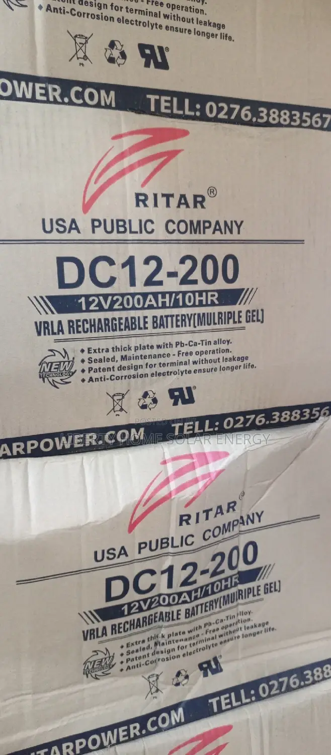 200ah Ritar Battery