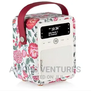 Cath Kidston Portable DAB Radio Bluetooth Speaker, FM Alarm