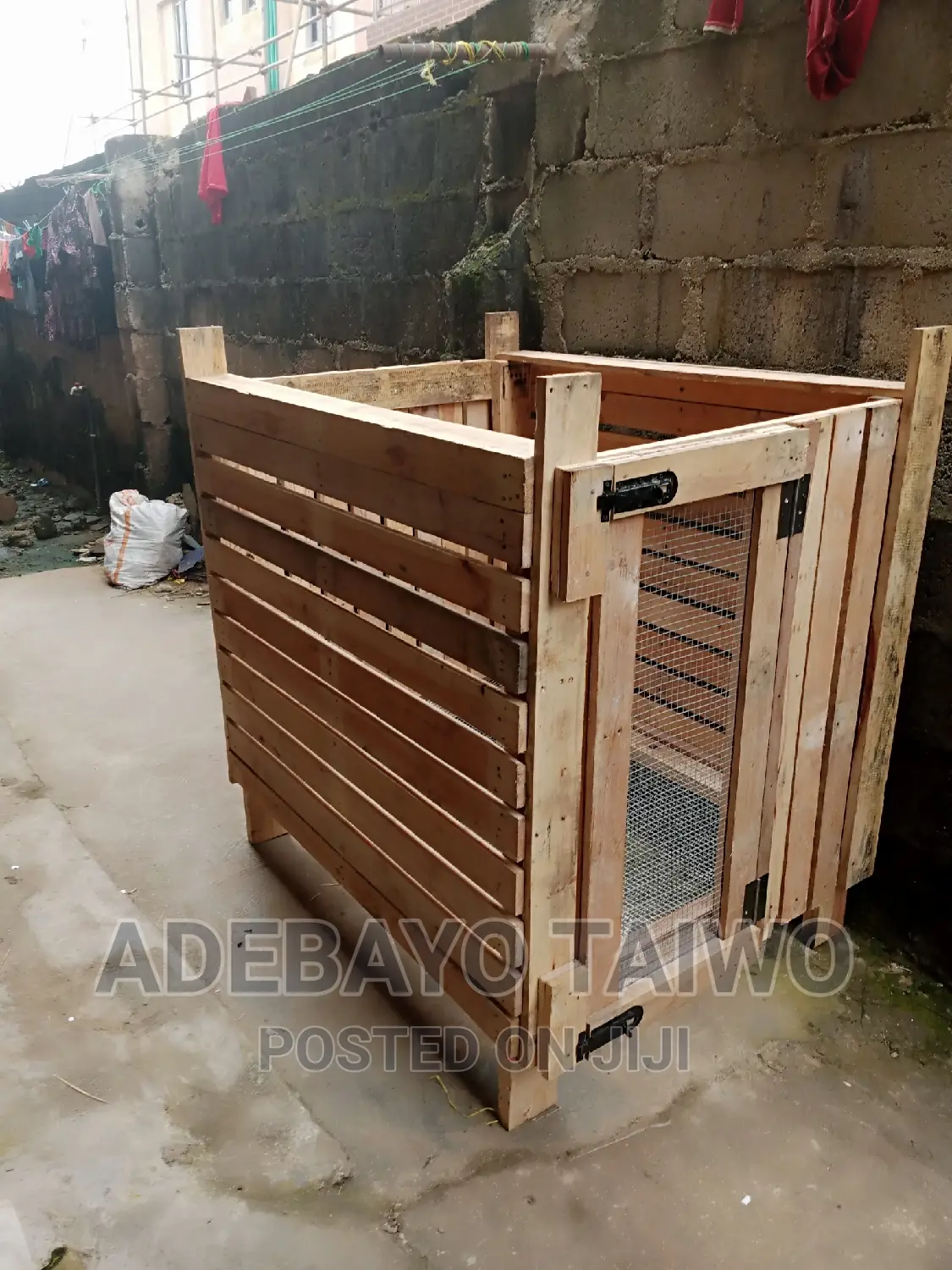 Pallet Wooding Cage for Dogs