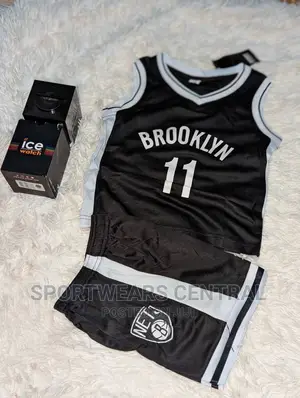 Original Black Brooklyn Children Basketball JERSEY