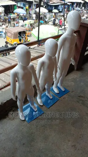 All Types of Glossy White Children Dummy