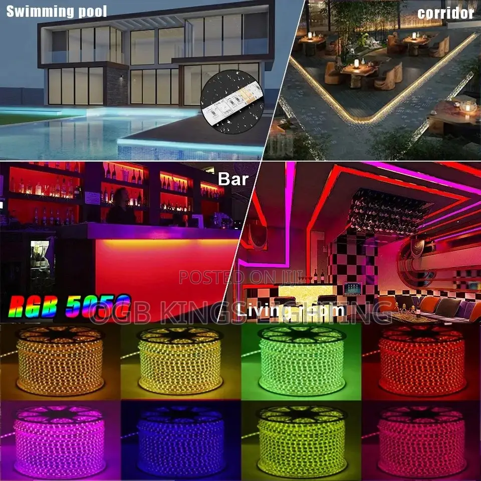 45METER Luces LED Strip 220v Outdoor Graden LED