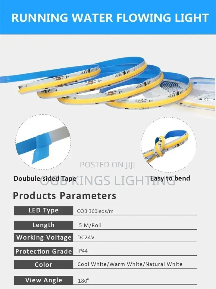 10mtrs Strip COB Running Water Flowing LED Strip Light