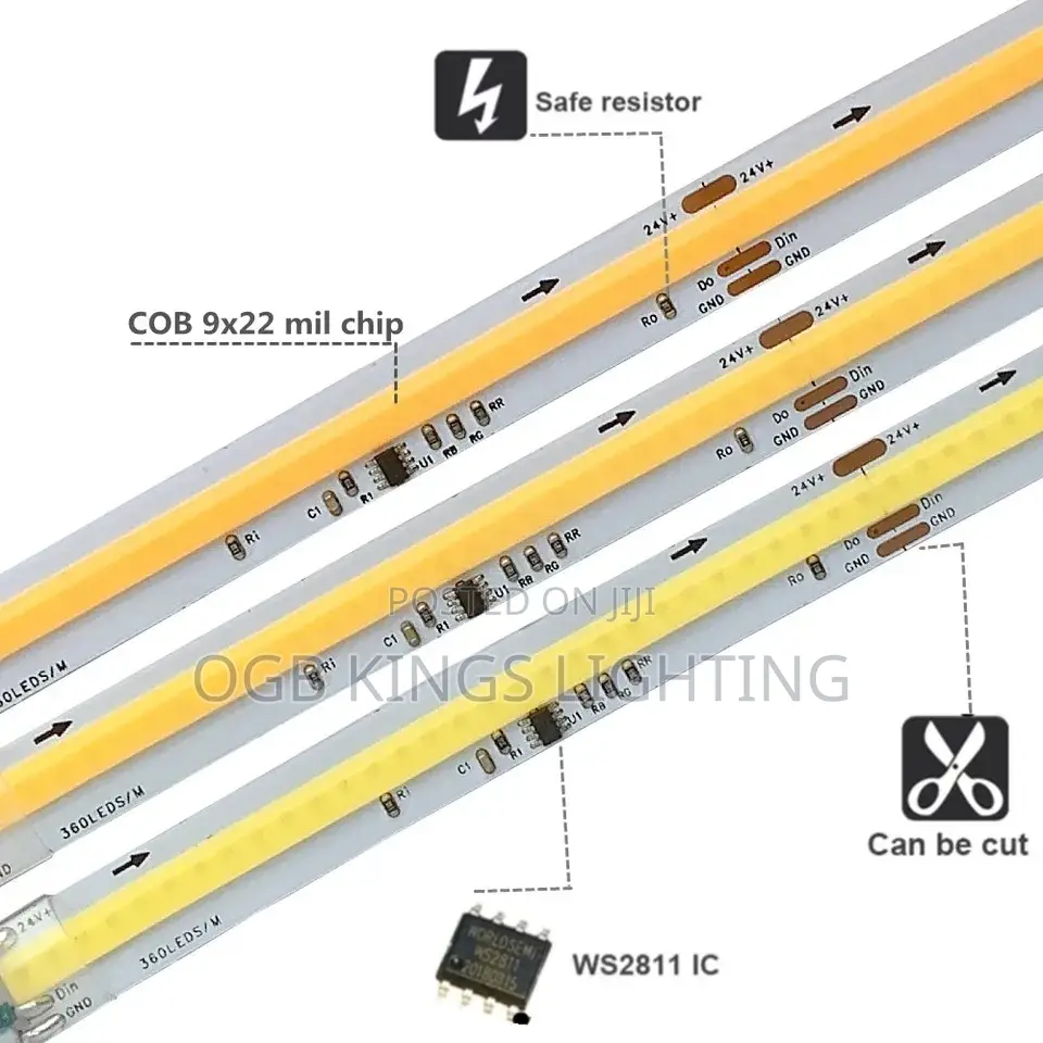 10mtrs Strip COB Running Water Flowing LED Strip Light