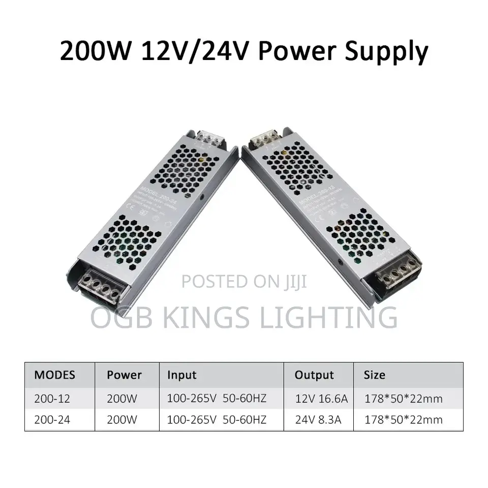 Power Supply Dc 24v 12v Led Driver Adapter Transformer