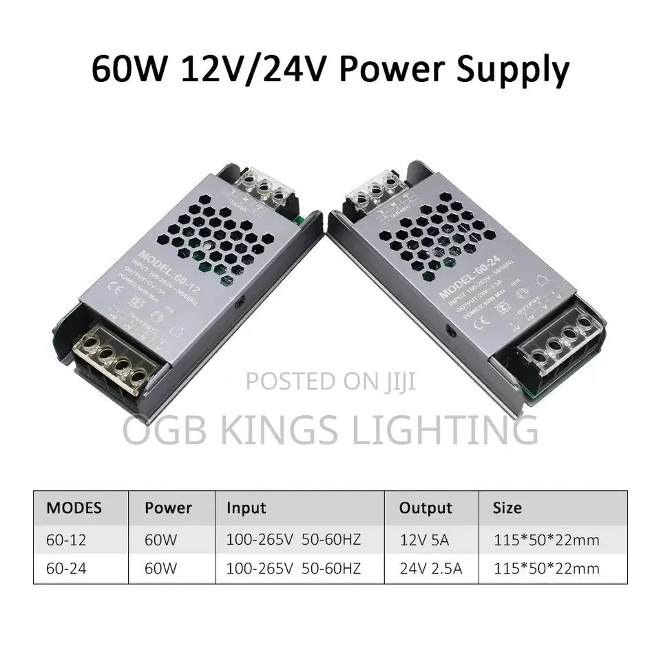 Power Supply Dc 24v 12v Led Driver Adapter Transformer
