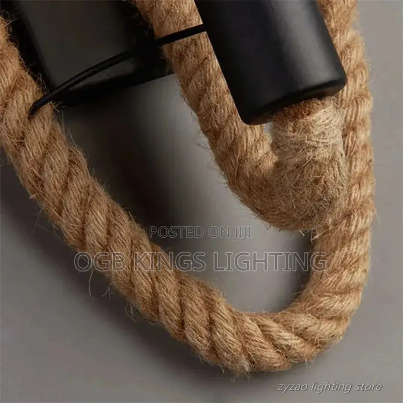 Loft Retro Style Hemp Rope Wall Lamp
