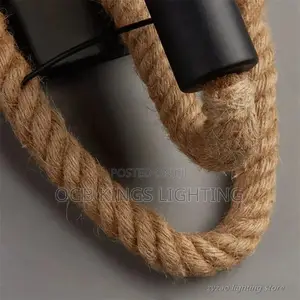Loft Retro Style Hemp Rope Wall Lamp