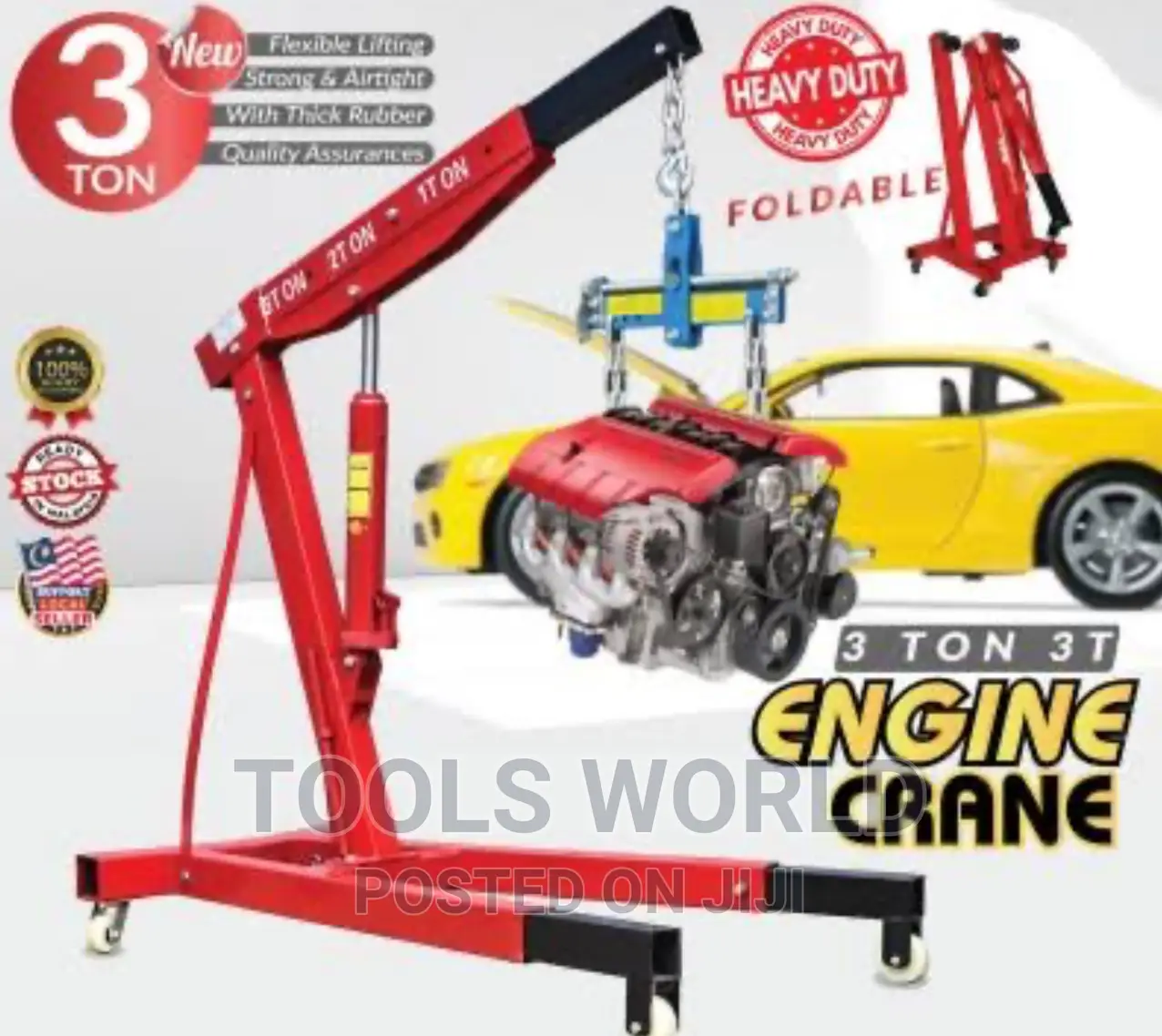3ton Heavy Duty Workshop Engine Lifting Crane