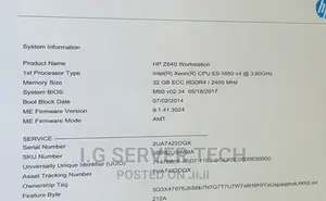 Desktop Computer HP Z640 32GB Intel Xeon SSHD+SSD 1T