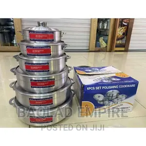 6pcs German Aluminum Pot(20cm,24cm,26cm,30cm,24cm and 36cm)