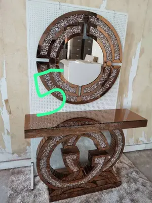 Gold Mirror Wall Console