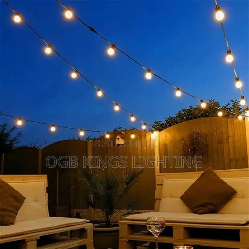 20m 40bulb Patio String Light Garland Lights