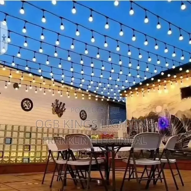 20m 40bulb Patio String Light Garland Lights