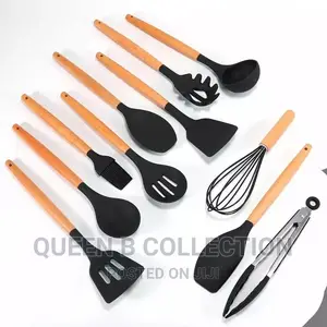 12 Pieces Silicon Cooking Spoon Sets.