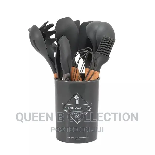 12 Pieces Silicon Cooking Spoon Sets.