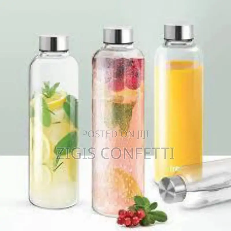 Glass Water Bottle, 500 Ml