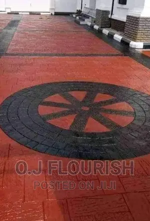 Circle Stamped Concrete
