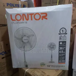 Lontor Rechargeable Standing Fan 18inch