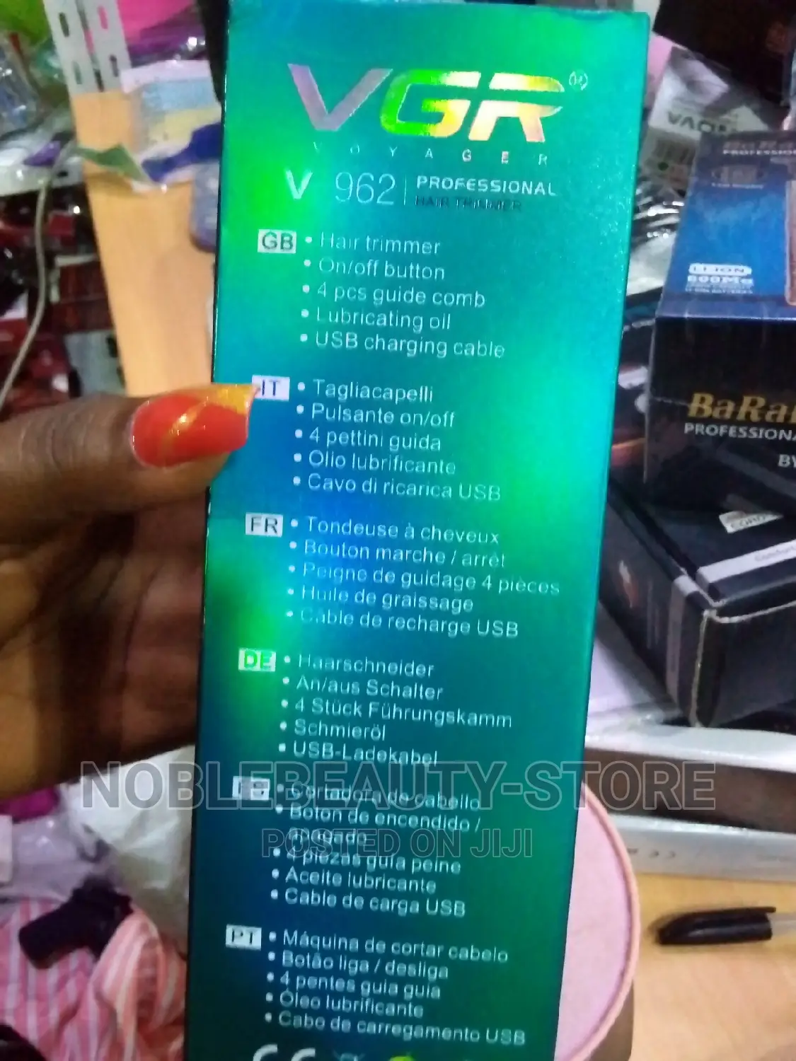 VGR Rechargeable Hair Trimmer (1200mah)
