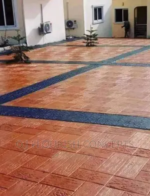 Freshly Made Stamped Concrete