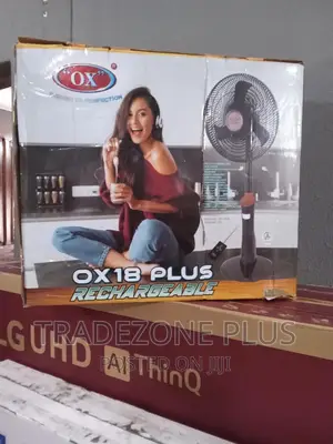 Photo - New in OX 18'' Rechargeable Standing Fan-Sf-1618