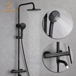 England Standard Black Design Shower.