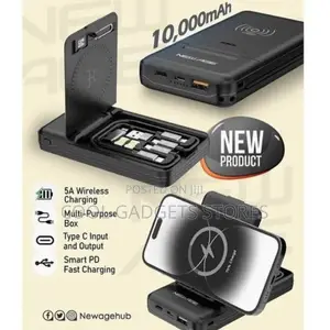 Multipurpose Wireless New Age Power Bank (Obedient) 10000mah
