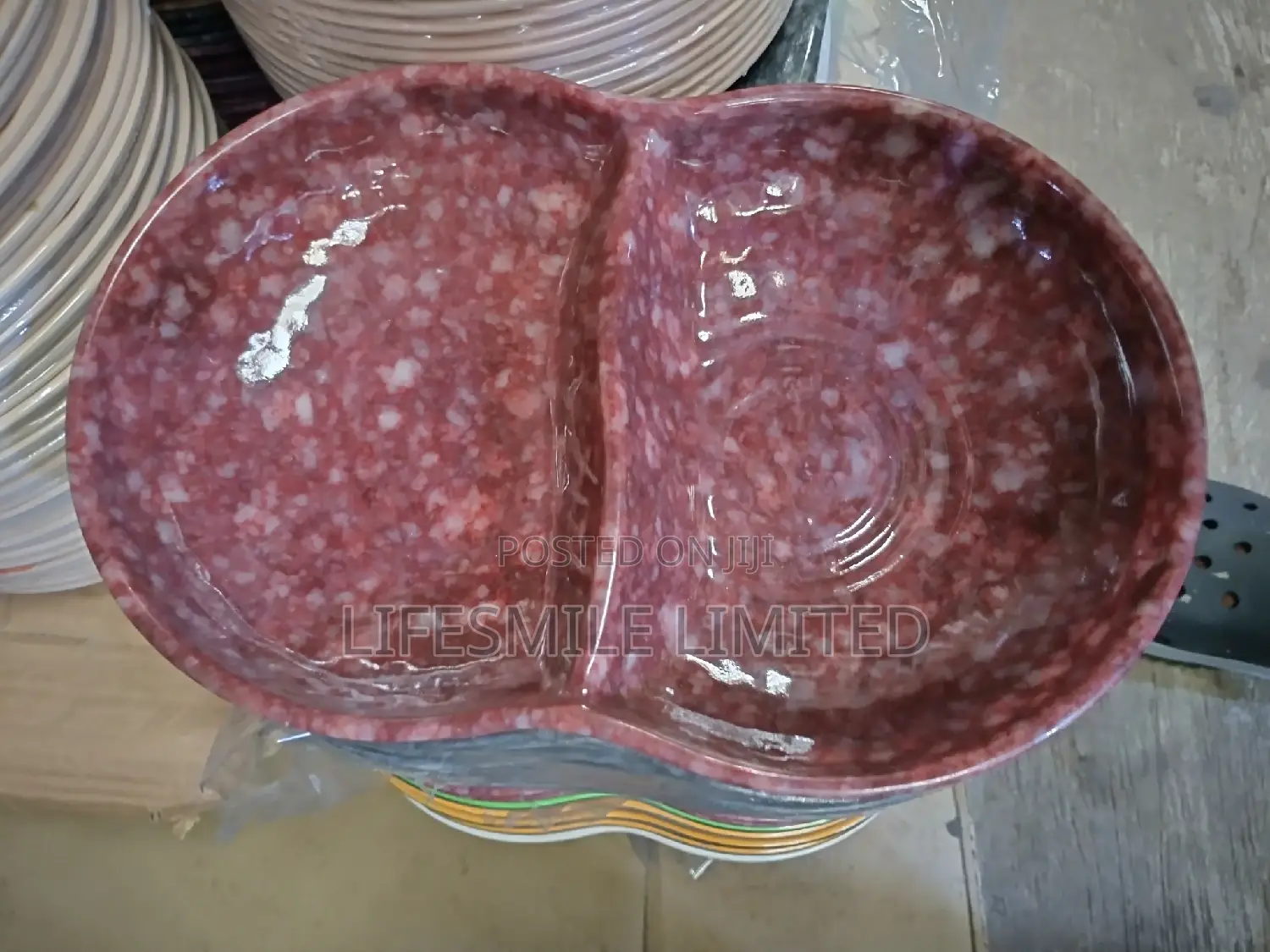 Two Compartments Ceramic Plates