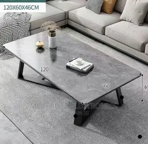 Luxury Mable Design (120cm) Centre Table With Strong Base