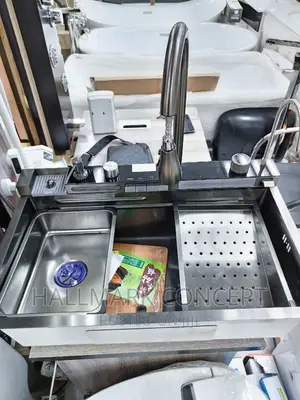 Modern Kitchen Sink With Tap.