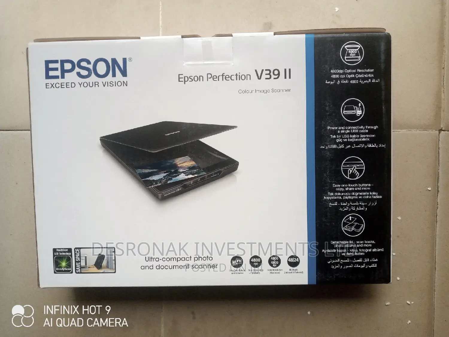 Epson Perfection V3911 Scanner