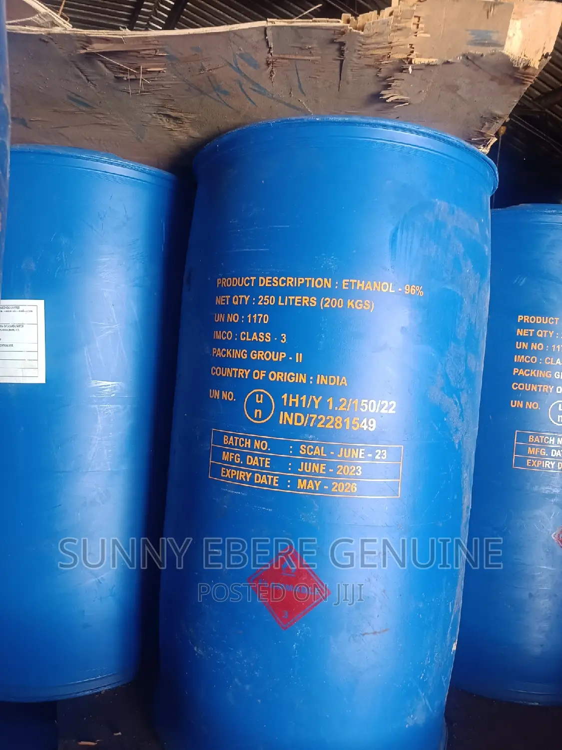Ethanol 96% 250L