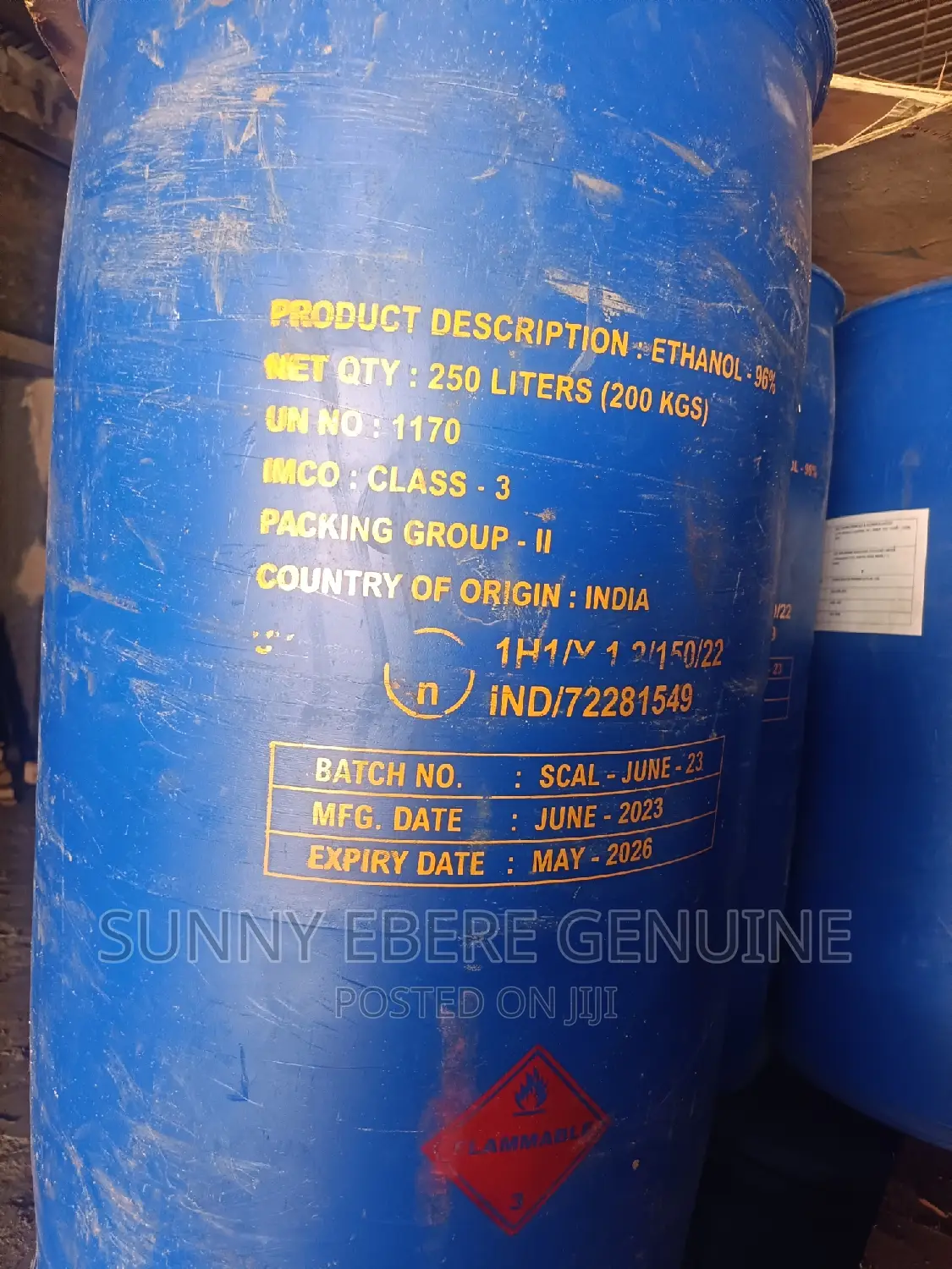 Ethanol 96% 250L