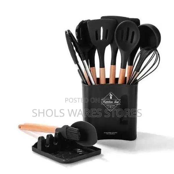 13 PCS Silicon Cutlery Set