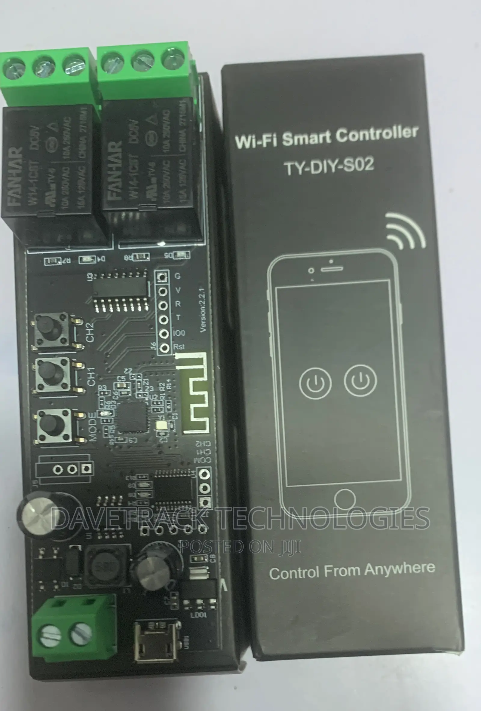 Tuya Smart Wifi Relay Module 2CH TY-DIY-SO2